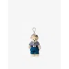 Prada Womens White Teddy Soft Bag Charm In Neutral