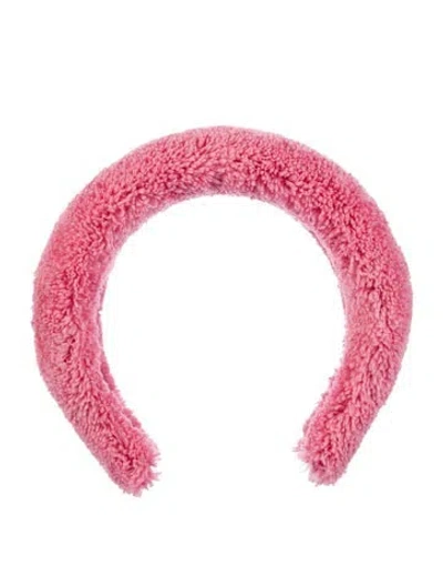 Pre-owned Prada Terry Cloth Headband In Pink