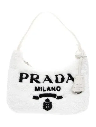 Pre-owned Prada Terry Cloth Re-edition 2000 In White