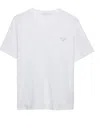 Prada Soft Terry Cloth T-shirt For Versatile Style In White