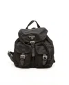 Prada Tessuto Backpack In Black