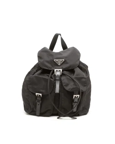 Prada Tessuto Backpack In Black