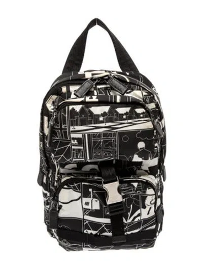 Pre-owned Prada Tessuto Backpack In Black