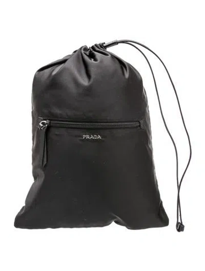 Pre-owned Prada Tessuto Backpack In Black