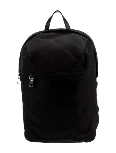 Pre-owned Prada Tessuto Backpack In Black