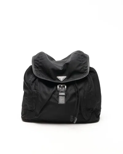 Prada Tessuto Backpack In Black