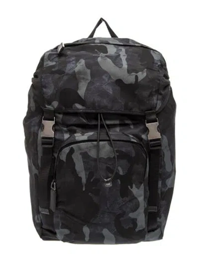 Pre-owned Prada Tessuto Backpack In Black