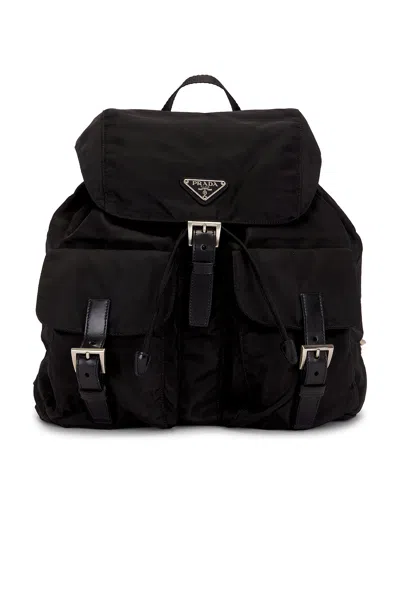 Pre-owned Prada Tessuto Backpack In Black
