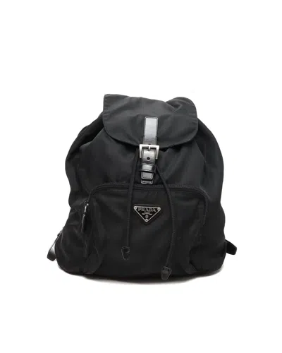 Pre-owned Prada Tessuto Backpack In Black