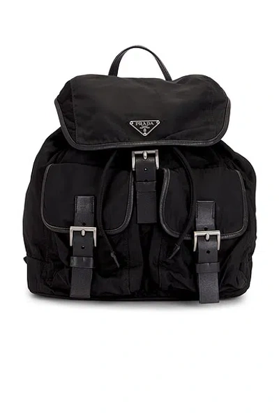 Pre-owned Prada Tessuto Backpack In Black