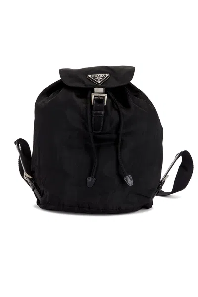 Pre-owned Prada Tessuto Backpack In Black