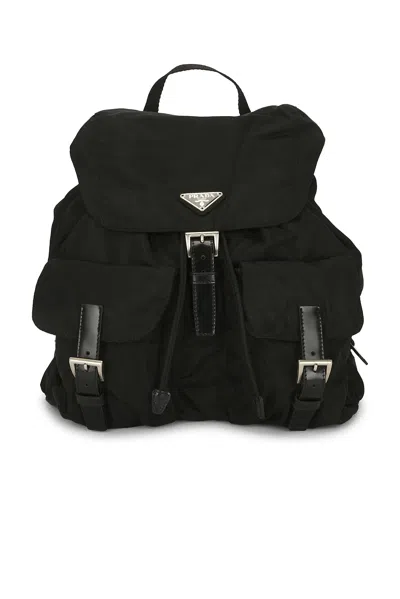 Pre-owned Prada Tessuto Backpack In Black