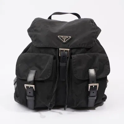 Prada Tessuto Backpack Re Nylon In Black