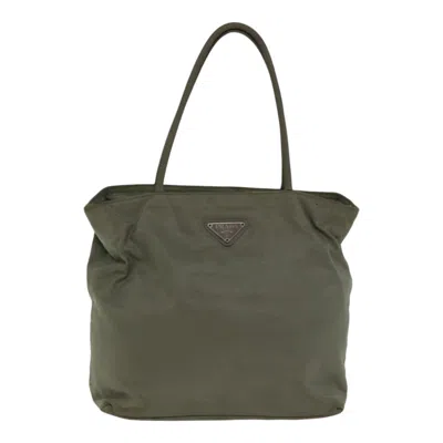 Pre-owned Prada Tessuto Beige Synthetic Tote Bag ()