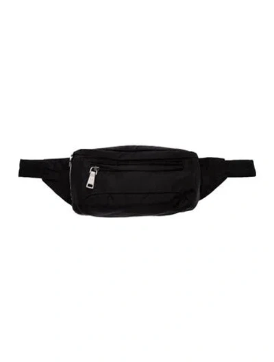 Pre-owned Prada Tessuto Belt Bag In Black