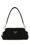 Prada Explore Small Re-nylon And Leather Shoulder Bag In Black