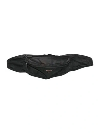 Pre-owned Prada Tessuto Black Re-nylon Funny Pack Belt Bag