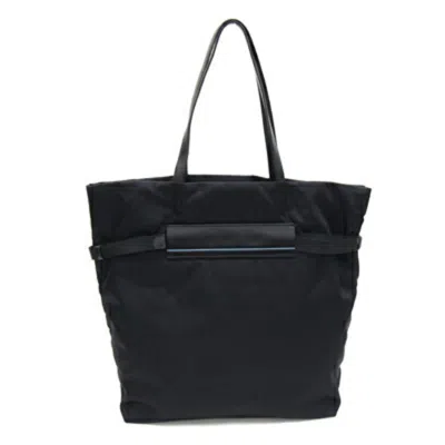 Prada Tessuto Black Synthetic Tote Bag () In Blue
