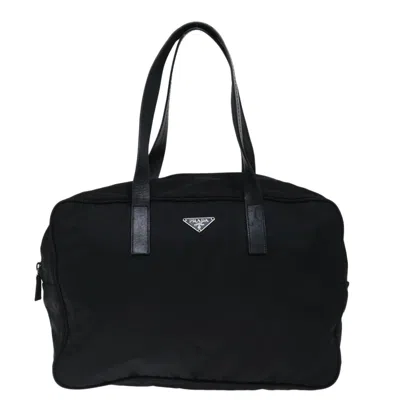 Prada Tessuto Black Synthetic Tote Bag ()