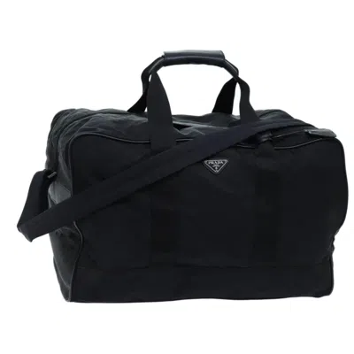 Prada Boston Travel Bag () In Black