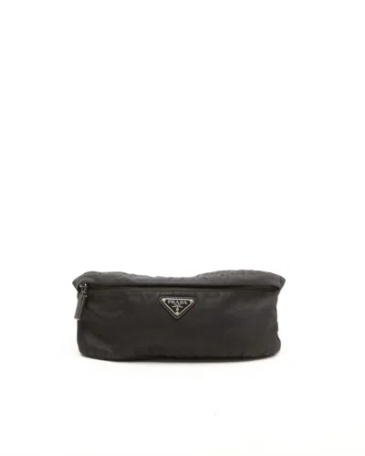 Prada Tessuto Bumbag In Black