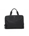 Prada Tessuto Business Bag In Black