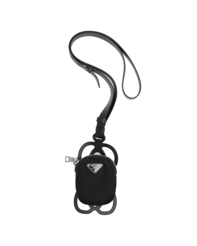 Prada Tessuto Cargo Phone Case In Black