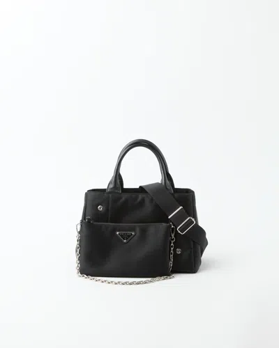 Prada Tessuto Chain Double Bag