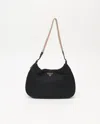 Prada Vintage Tessuto Hobo Chain Bag