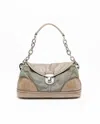 Prada Tessuto Chain Shoulder Bag In Brown