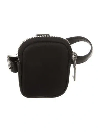 Pre-owned Prada Tessuto Coin Pouch In Blac