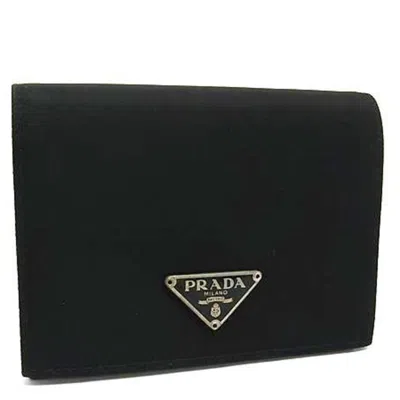 Pre-owned Prada Tessuto Coin Purse/coin Case () In Black