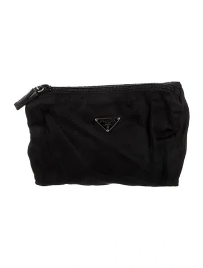 Pre-owned Prada Tessuto Cosmetic Pouch In Black