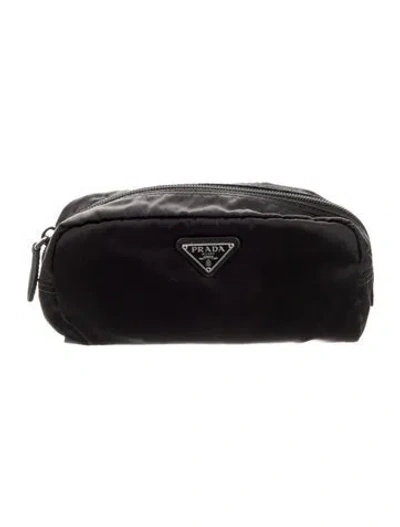 Pre-owned Prada Tessuto Cosmetic Pouch In Black