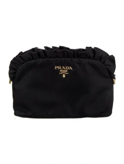Pre-owned Prada Tessuto Cosmetic Pouch In Black