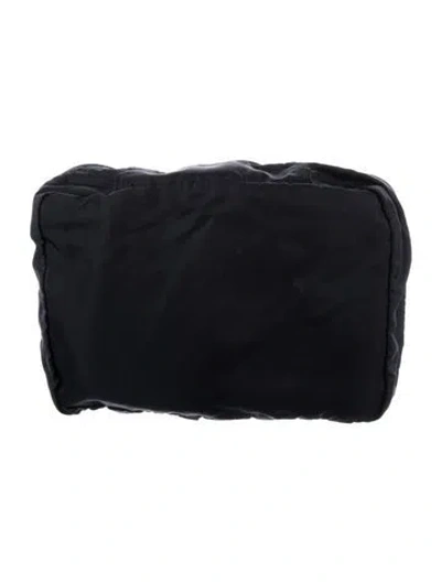 Pre-owned Prada Tessuto Cosmetic Pouch In Blue