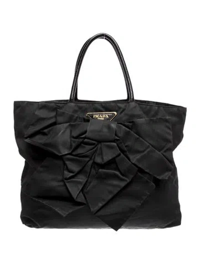 Pre-owned Prada Tessuto Diaper Bag In Black