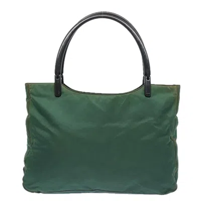 Prada Tessuto Green Synthetic Shoulder Bag ()