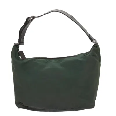 Prada Tessuto Green Synthetic Shoulder Bag ()