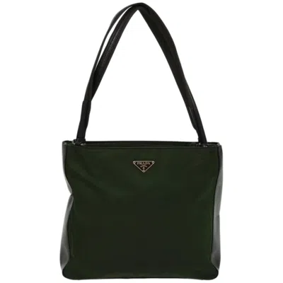 Prada Tessuto Green Synthetic Tote Bag ()