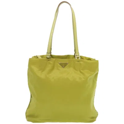 Prada Tessuto Green Synthetic Tote Bag ()
