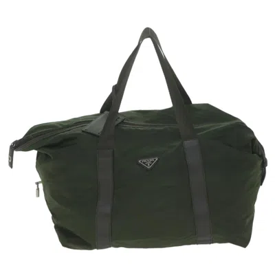 Prada Tessuto Green Synthetic Travel Bag ()