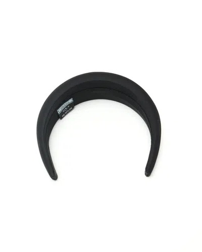 Pre-owned Prada Tessuto Headband In Black