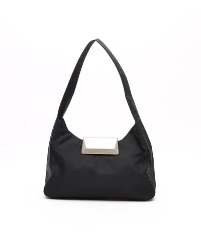 Prada Tessuto Hobo Bag In Black