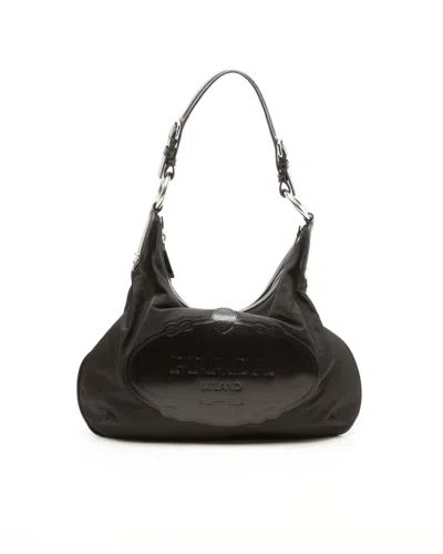 Prada Tessuto Hobo Bag In Purple