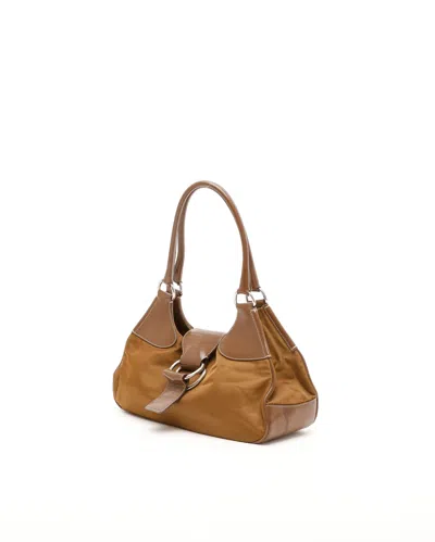 Prada Tessuto Moon Hobo Bag In Purple