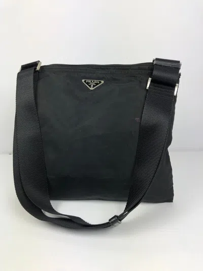 Pre-owned Prada Tessuto Nero Nylon Crossbody Bag In Black