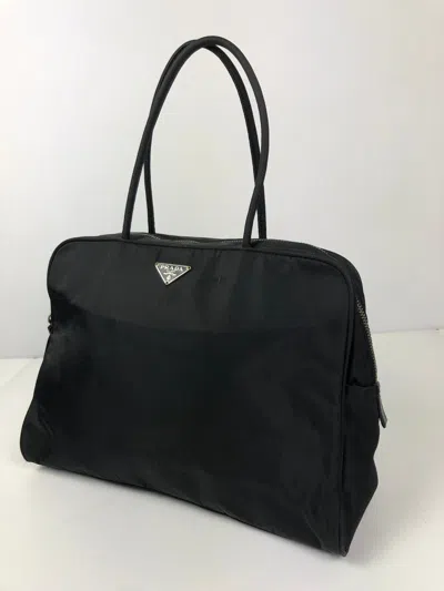 Pre-owned Prada Tessuto Nero Shoulder Bag In Black