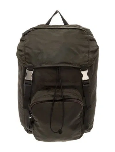 Pre-owned Prada Tessuto Nylon Backpack In Black