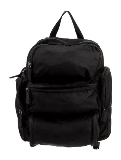 Pre-owned Prada Tessuto Nylon Backpack In Black